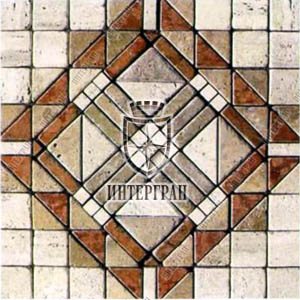 Геометрическая мозаика RMGM0175 от компании «ИНТЕРГРАН» | Изготовление мозаики из натурального камня