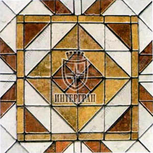 Геометрическая мозаика RMGM0176 от компании «ИНТЕРГРАН» | Изготовление мозаики из натурального камня