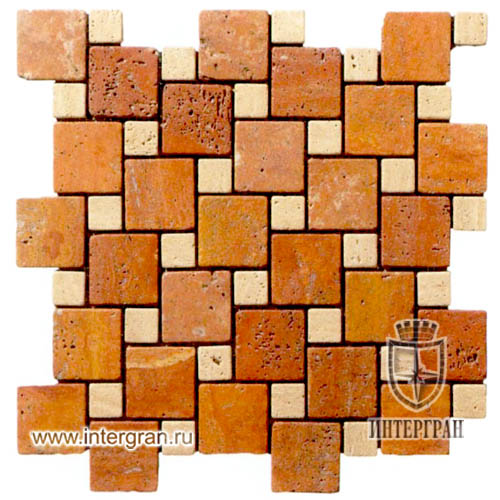Мозаика микс RMMK0042 от компании «ИНТЕРГРАН» | Изготовление мозаики из натурального камня
