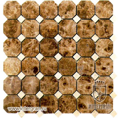 Мозаика микс RMMK0046 от компании «ИНТЕРГРАН» | Изготовление мозаики из натурального камня