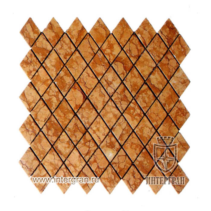 Мозаика простая RMPR0028 от компании «ИНТЕРГРАН» | Изготовление мозаики из натурального камня