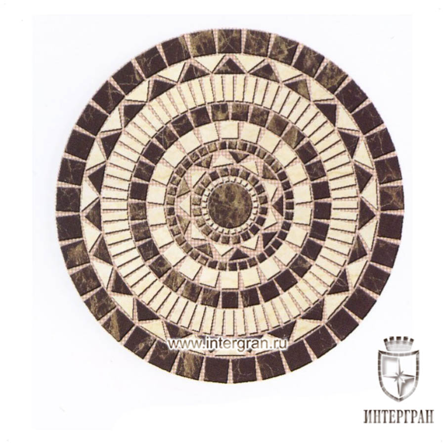 Мозаичное панно RMKR0157 от компании «ИНТЕРГРАН» | Изготовление мозаики из натурального камня