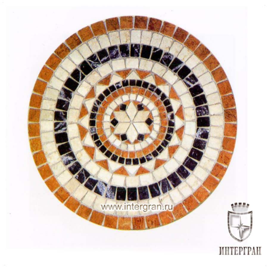 Мозаичное панно RMKR0172 от компании «ИНТЕРГРАН» | Изготовление мозаики из натурального камня